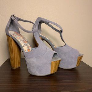 Jessica Simpson - Size 8 - Dany Platform Heels Ash Blue